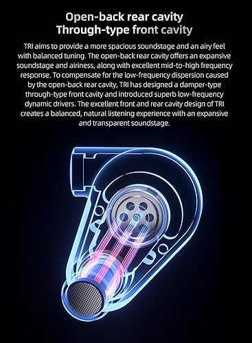 Miniatura 8 de EZ EAR KZ AS10 Auriculares de alta fidelidad con cable en auriculares con monitor de oído, 5 armadura equilibrada 5BA con cable con cancelación de