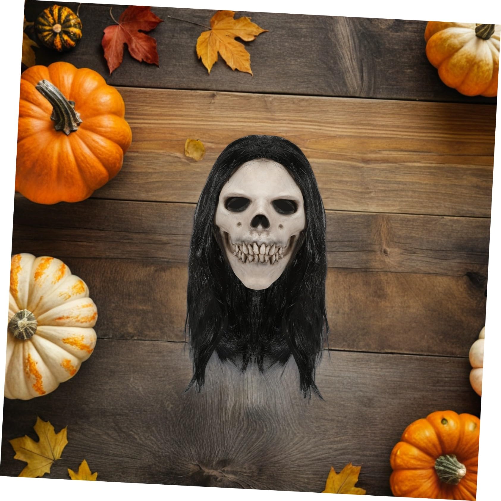 ULTECHNOVO 2 Stück Realistische Latex Schädelmaske für Erwachsene Atmungsaktives Flexibles Halloween Kopfstück für Escape Rooms Cosplay Themenpartys und Grusel Events