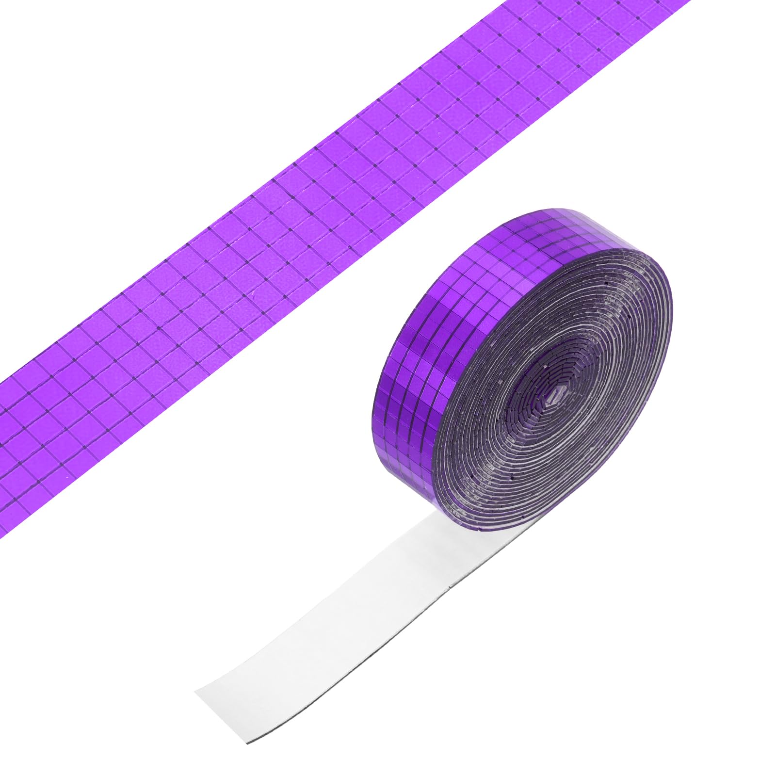 PATIKIL 5x5mm Self Adhesive Mirrors Mosaic Tiles, 5000 Pcs Square Mini Glass Mosaic Disco Tile Sticker for DIY Craft Disco Ball Party Decoration, Purple