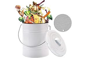 LALASTAR Small Indoor Compost Bin, Countertop Composter with Lid