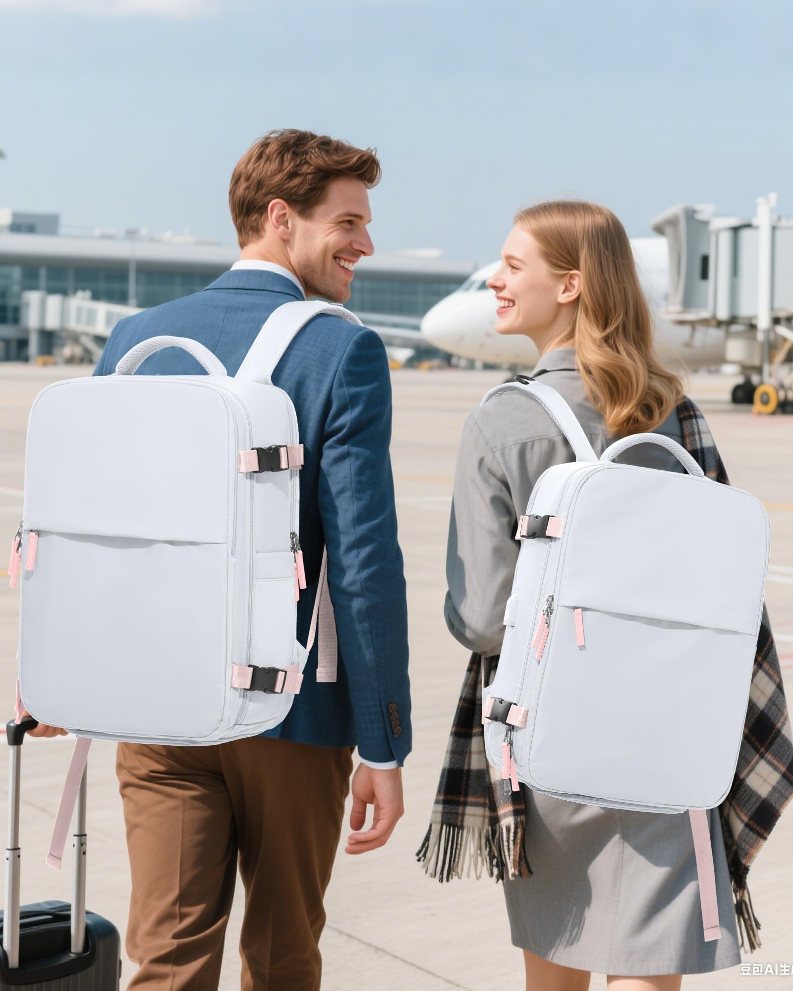 SZLX Zaino A Vuoto Bagaglio A Mano Donna, Zaino Airbag Con Sistema Di Vuoto Per Viaggi, Ryanair Viaggio Ruscksack Dimensione Cabina Con Pompa Impermeabile Uomo Valigia A Vuoto