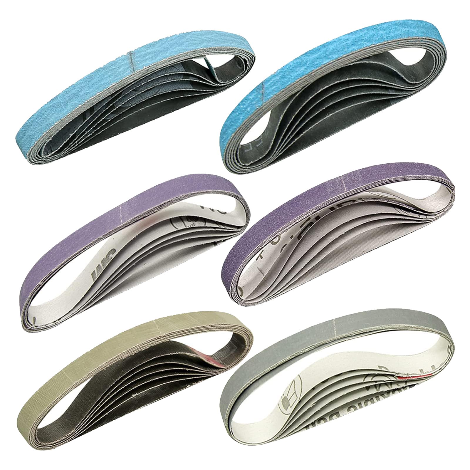 Netbiio Multicolor 36 1/2" X 12" Polishing Belt Tool Polishing Sanding Belt For Efficient Grinding And Polishing Woodworking Sanding Belt