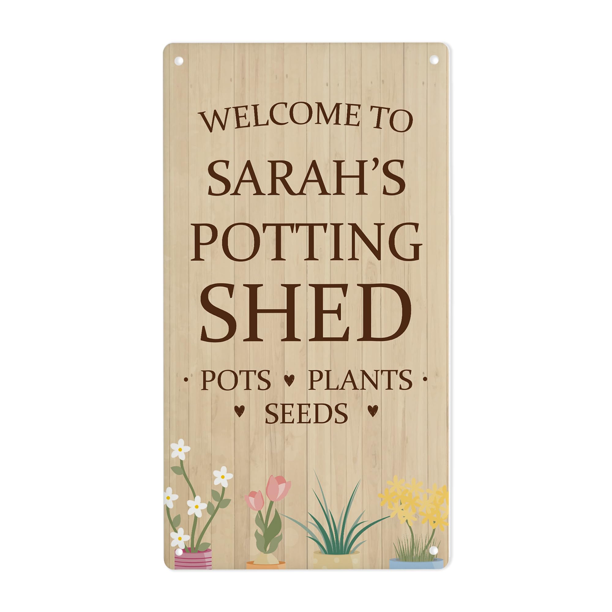 Red Ocean Personalised Potting Shed Sign For Garden Summerhouse Greenhouse 22x12cm Acrylic Garden Sign For Outdoors Gifts Her Him Men Women Potting Shed Plaque Signs Outside
