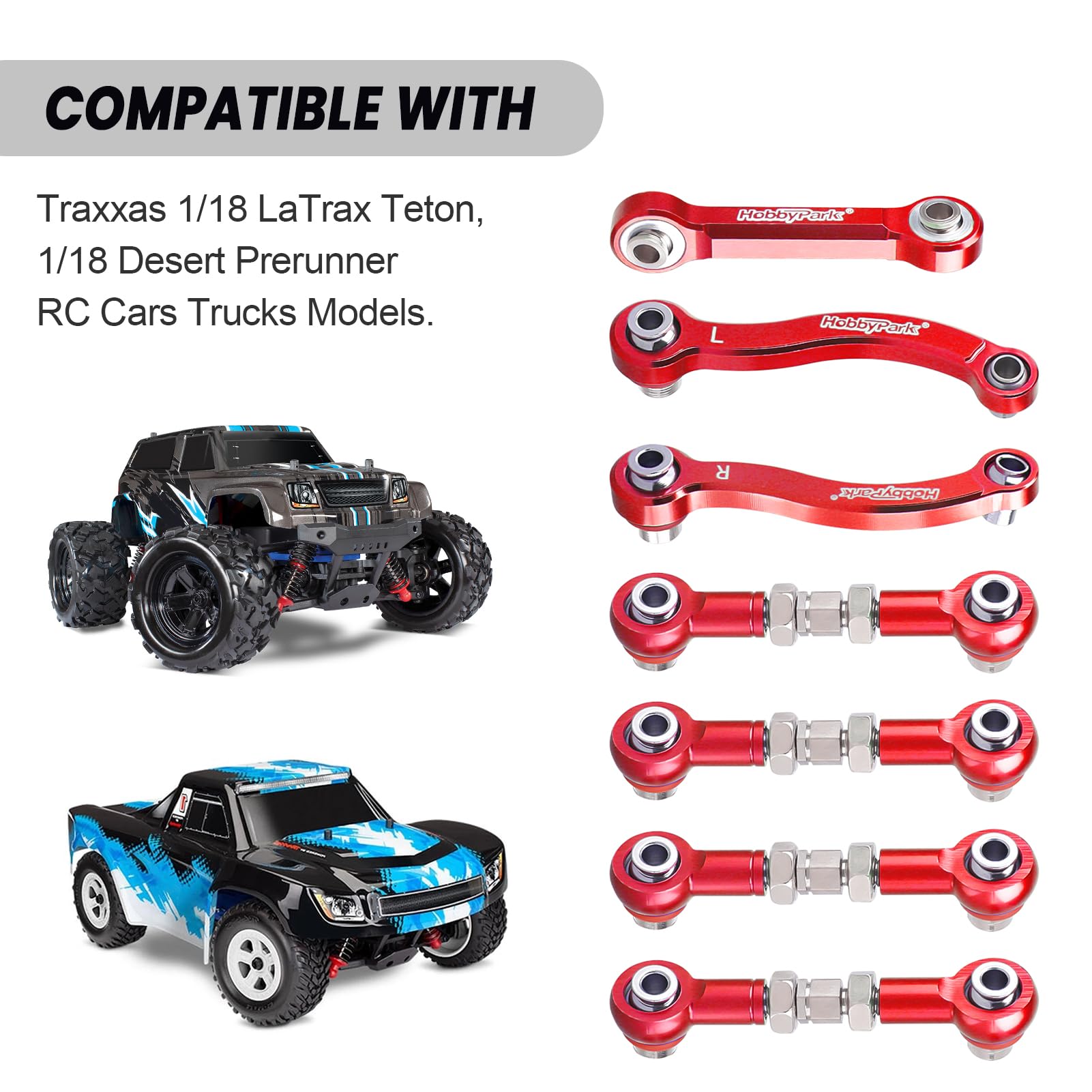 Amazon.com: Hobbypark Metal Turnbuckle Aluminum Camber Links Toe