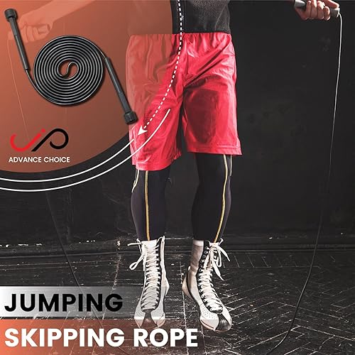 Miniatura 2 de JP Kids - Juego de saco de boxeo sin relleno de 2 pies con soporte, cadena de acero, guante de boxeo y cuerda de saltar