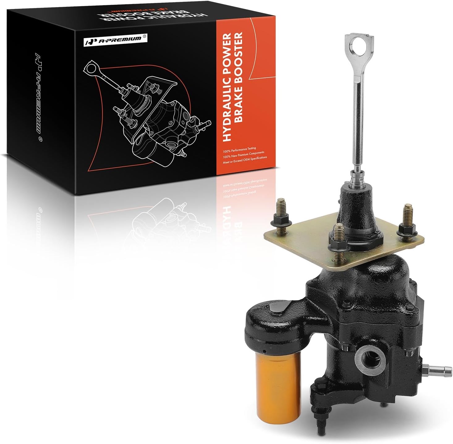 A-Premium Hydraulic Power Brake Booster Compatible with Chevrolet Express 2500/Express 3500 & GMC Savana 2500/Savana 3500, 1996-2002, Without Master Cylinder