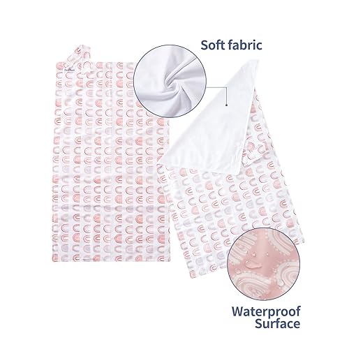 Miniatura 3 de Cambiador de pañales para bebé, cambiador portátil lavable, tapete cambiador de viaje plegable para bebé, regalos de ducha para recién nacidos,