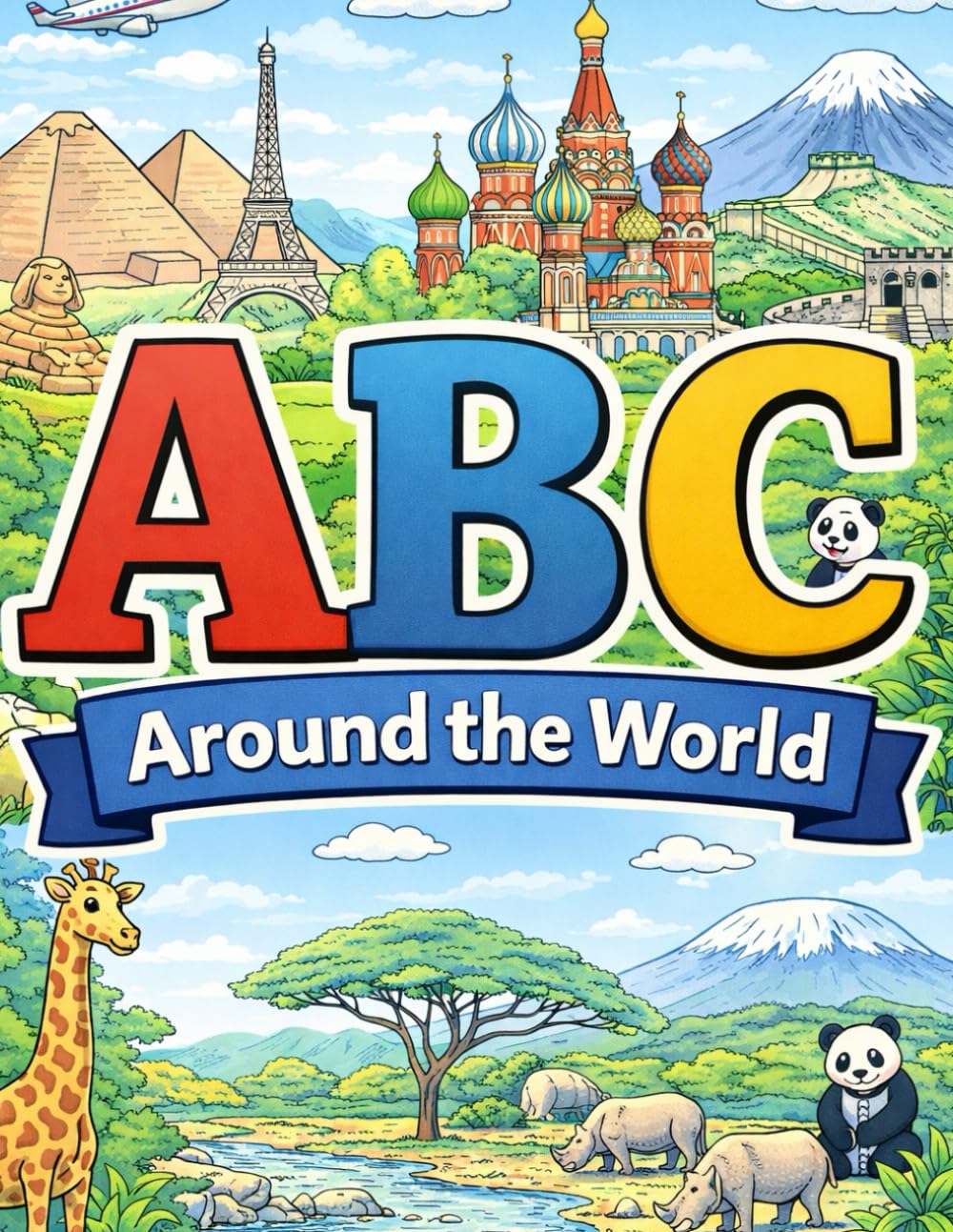 ABCs Around the World: A Fun Alphabet Coloring Adventure Through Famous Places