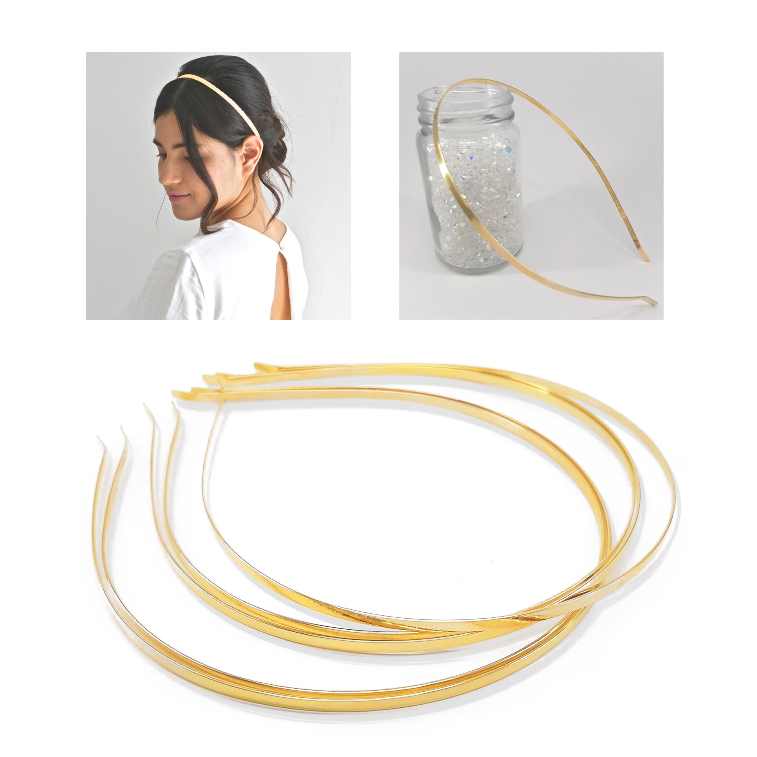 Craft Affair | Golden Metal hairband (Pack of 10) | Free size head band for Kids, Girls, Women and DIY projects (B0C9X3ZXTW) Amazon Price History, Amazon Price Tracker