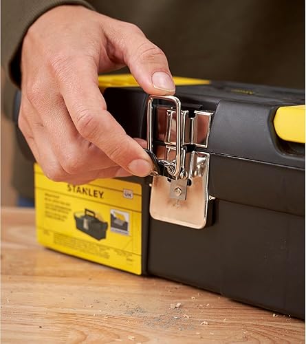 Miniatura 8 de STANLEY Caja de herramientas serie 2000 con pestillo de metal, 2 organizadores de tapa, bandeja portátil para herramientas, 12.5 pulgadas, 1-92-064