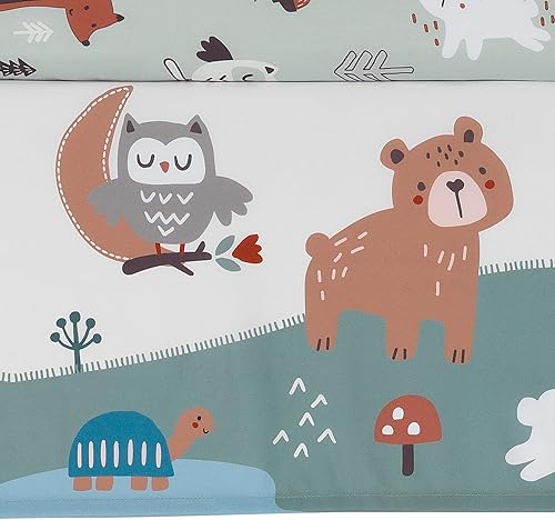 Miniatura 6 de Bedtime Originals Juego de ropa de cama de cuna de bebé de 3 piezas con alfabeto animal