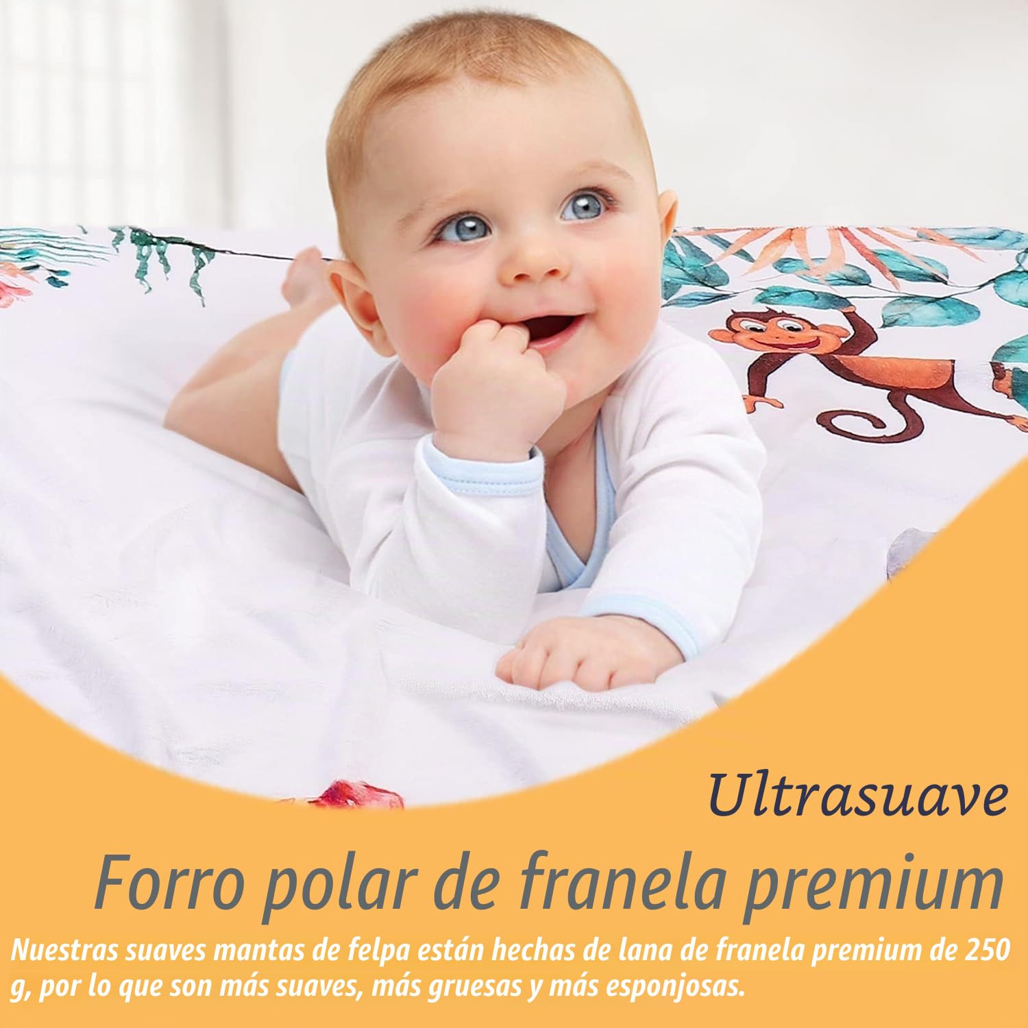 Tokaneit Manta de Forro Polar mensual para Niños, Bebé Hitos Mensuales, Fotografía Bebé, Recién Nacido Regalo Personalizado De Nacimiento para Nuevas Mamás, 150 x 100 cm