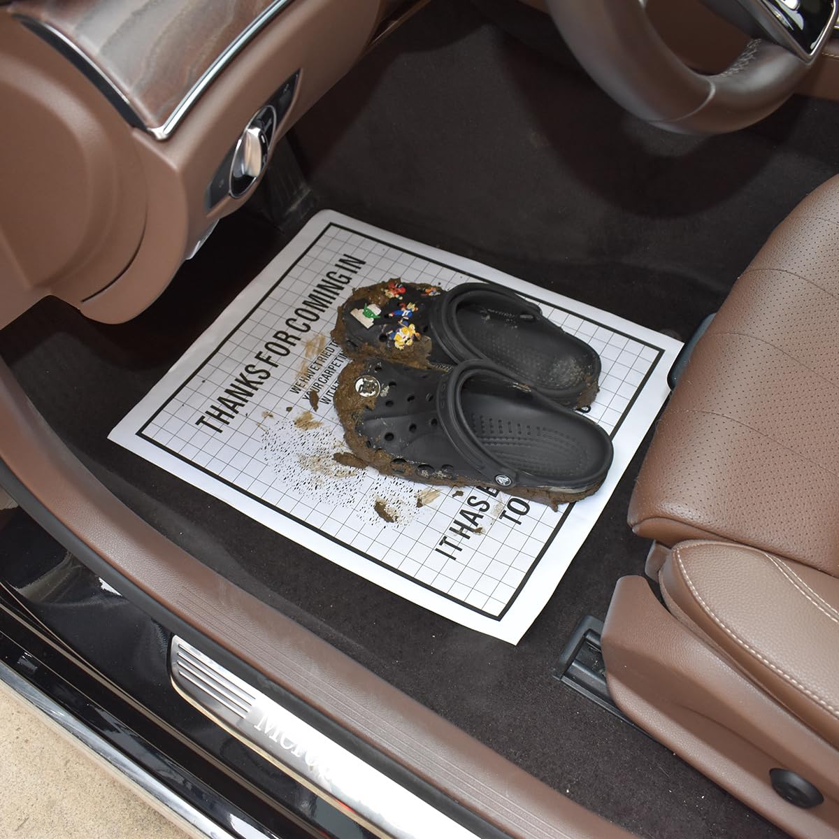 White Car Paper Floor Mats 50 Pcs Disposable Floor Cars Auto Vehicles Automotive Mat- Paper Car Floor Mats — view 7