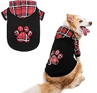 Vista 16 de KOOLTAIL Sudadera básica con capucha para perro, suave y cálido, con agujero para la correa y bolsillo, abrigo de invierno para mascotas, ropa