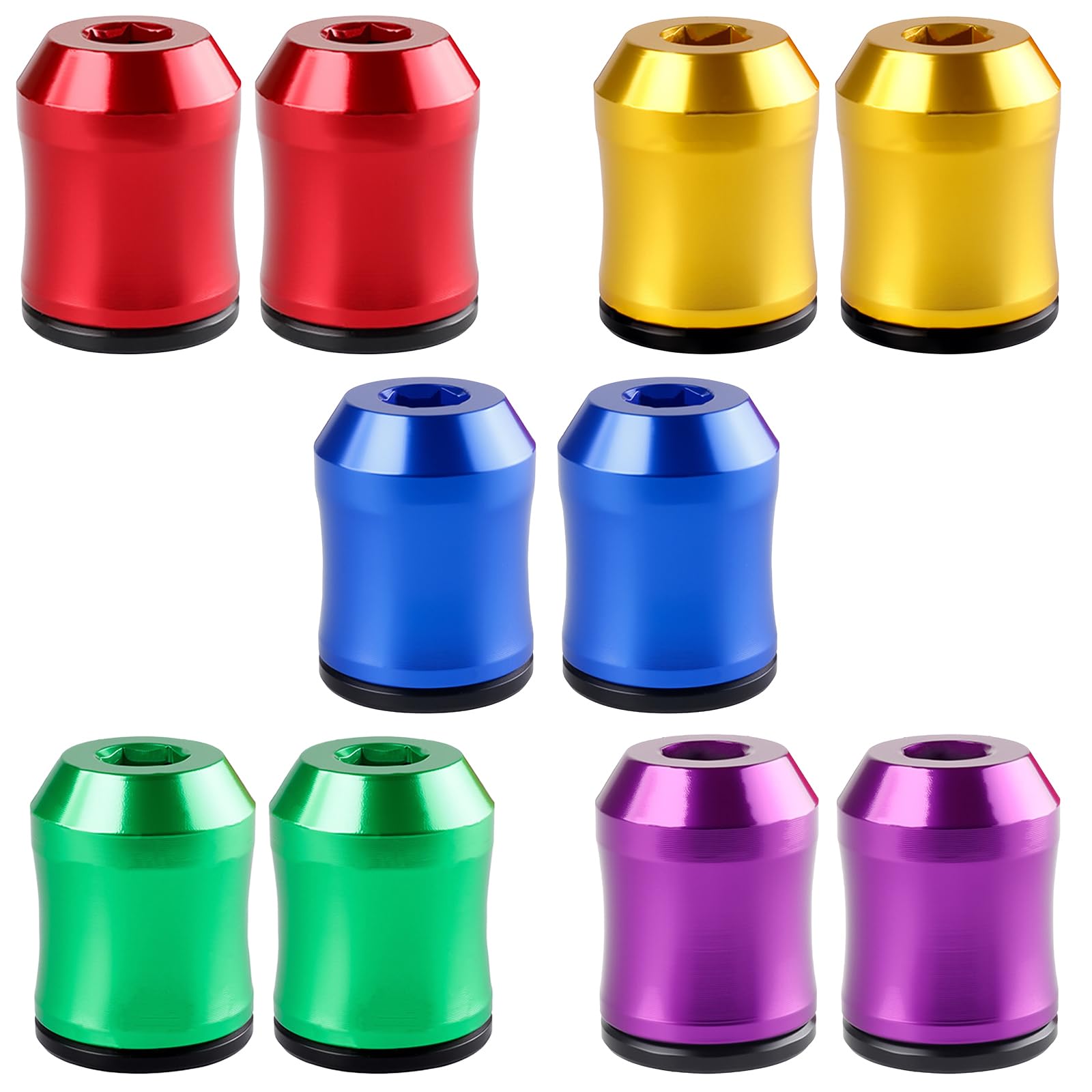 Generic Strong Magnetic Screw Ring 1/4 in(6.35mm) Universal Screwdriver Head Magnetic Ring Anti-Slip for Power Tools Mechanics & Carpenters (10Pcs)