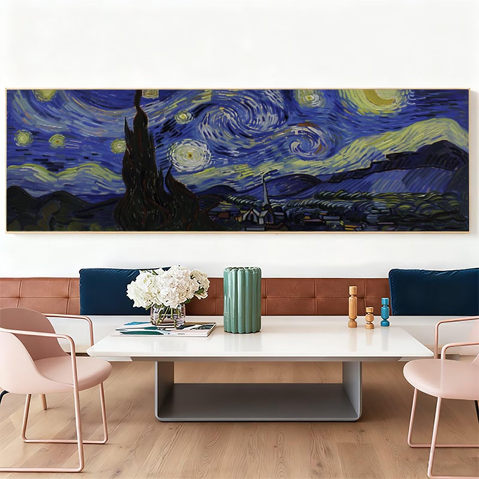 Diamentowe malowanie dla dorosłych, 5D diamentowe rysunki gwiaździste niebo diament sztuka abstrakcyjna duże malarstwo diamentowe, DIY DIY rzemiosło dla dorosłych, 60 x 20 cm diamentowy ścieg