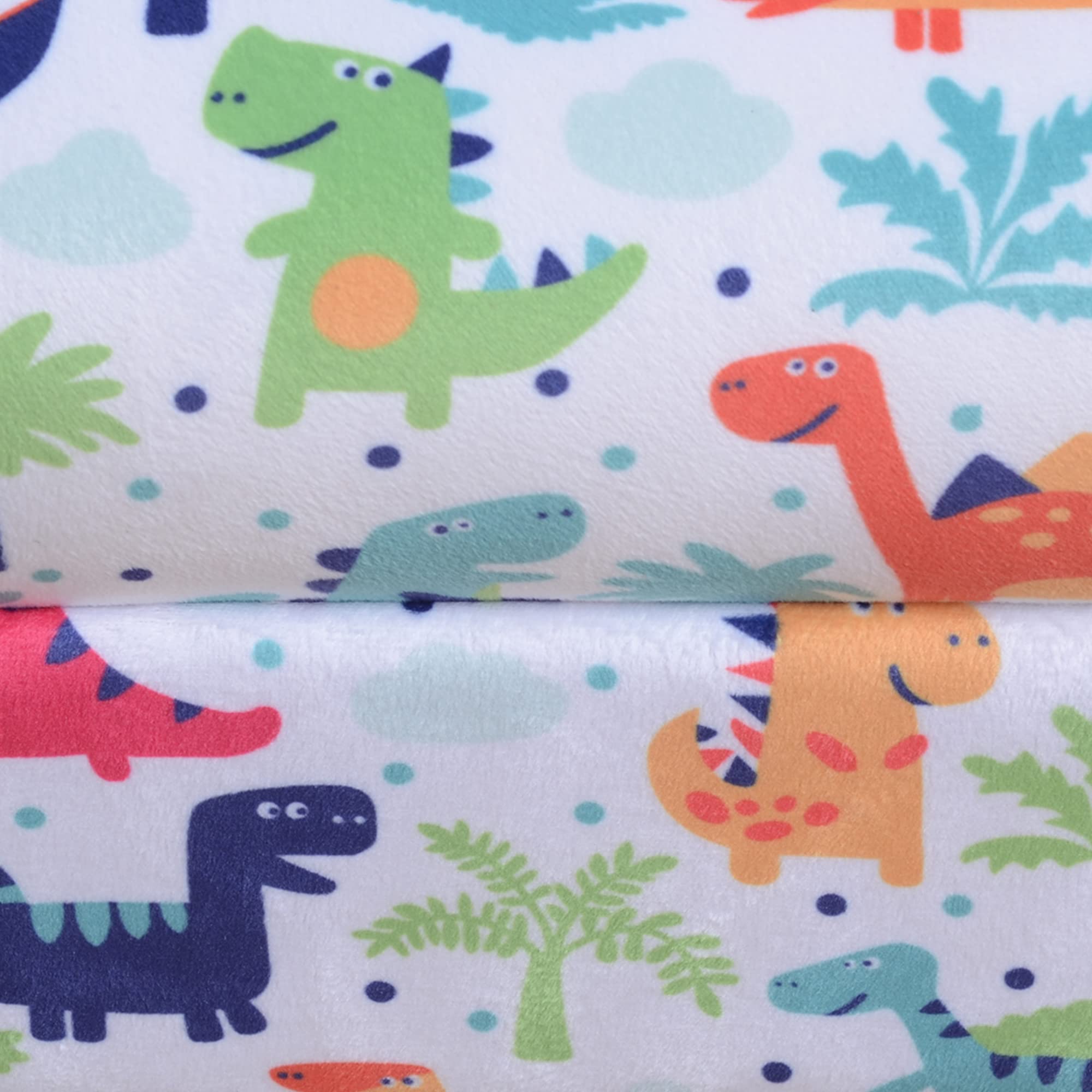 HOMCOM Sillón Infantil Sofá para Niños +18 Meses con Estampado de Dinosaurios Estructura de Madera Acolchado de Espuma y Tapizado de Franela 50x39x44 cm Multicolor