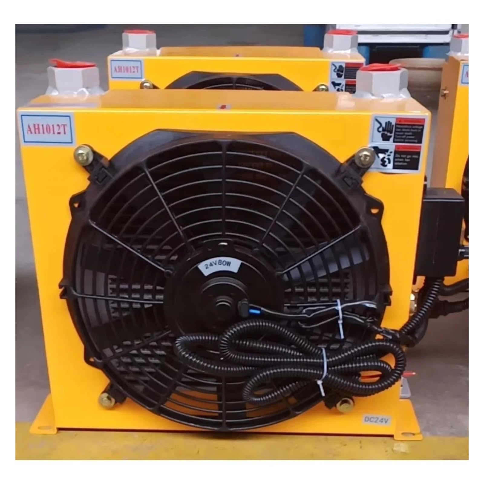 AH1012T Radiatore olio idraulico in alluminio con scambiatore di calore con scambiatore di calore in lega di alluminio idraulico da 100 l/min Operazione stabile