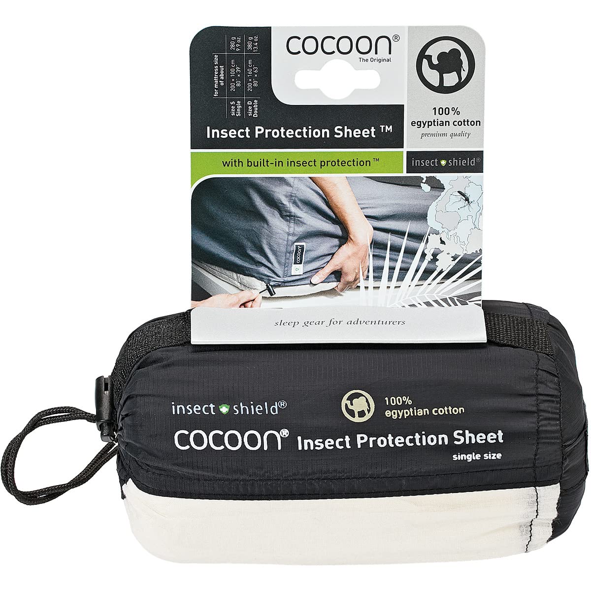 Cocoon Insect Protection Sheet Single weiß
