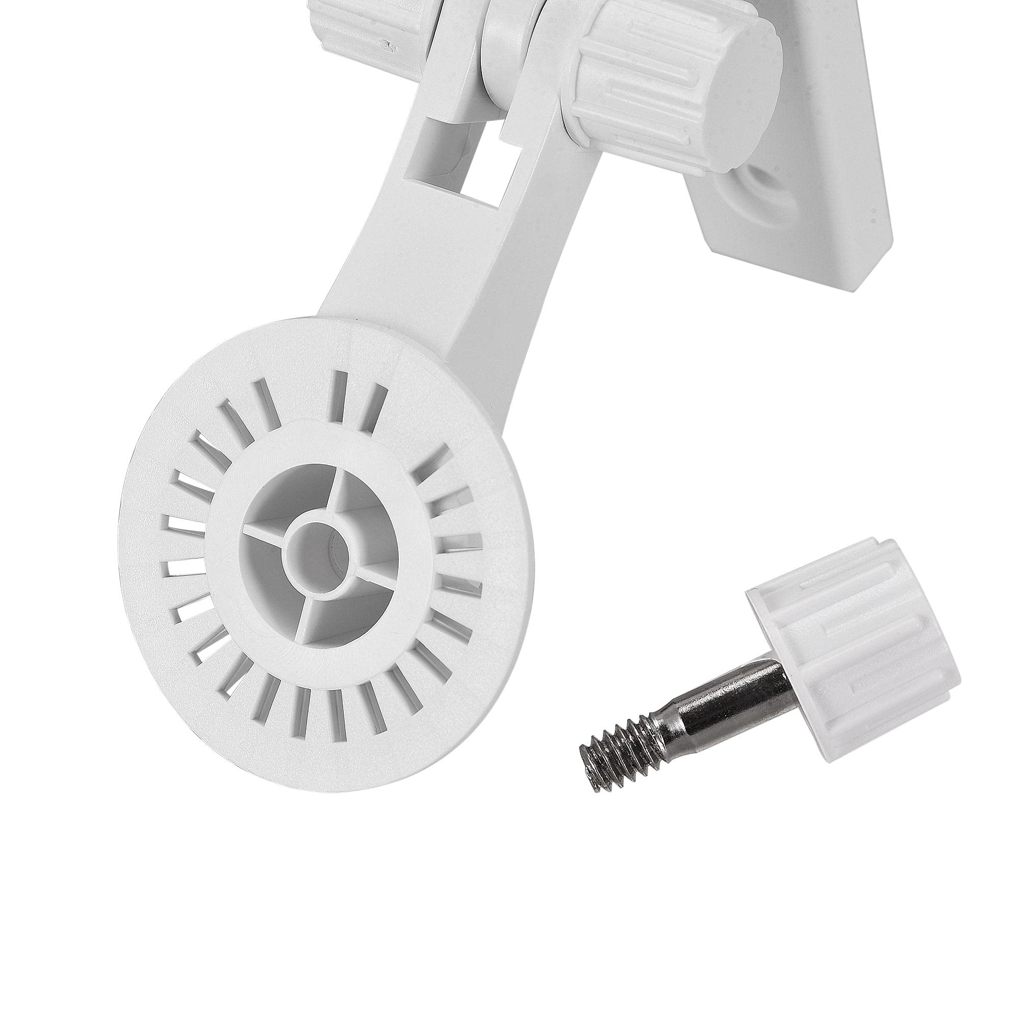 Supporto Da Parete Regolabile Per Telecamere CCTV - Staffa Universale 360°, Plastica, Portata 1.5 Kg, Colore Bianco - Foto 6