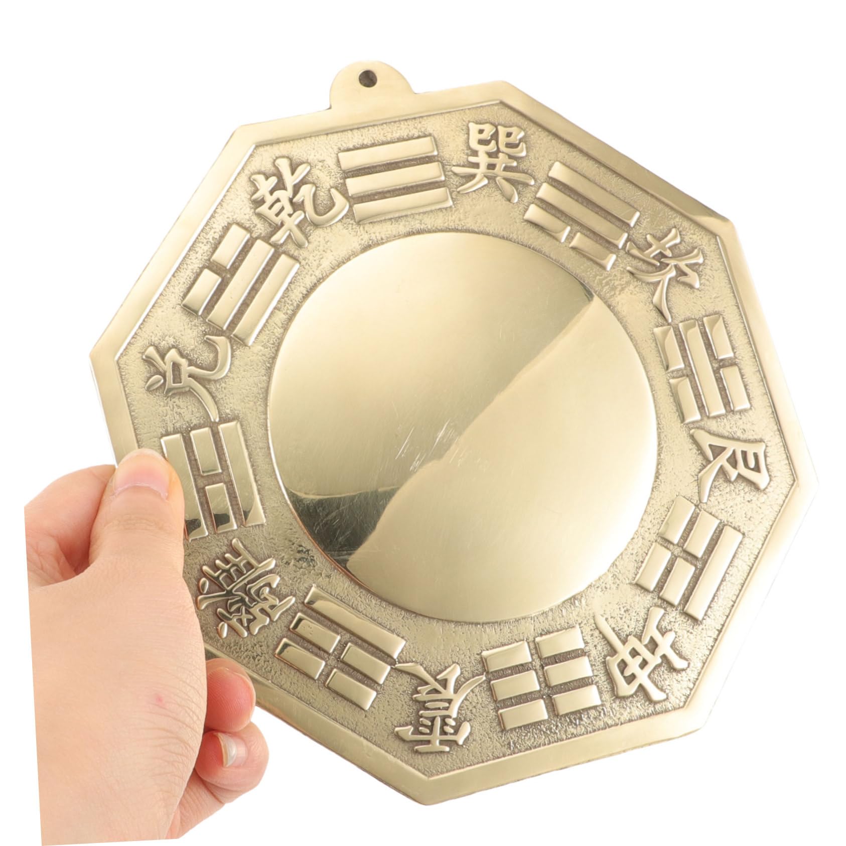 Amazon.co.jp: Cabilock 銅製八卦鏡 壁掛け装飾品 風伝統工芸 レトロ