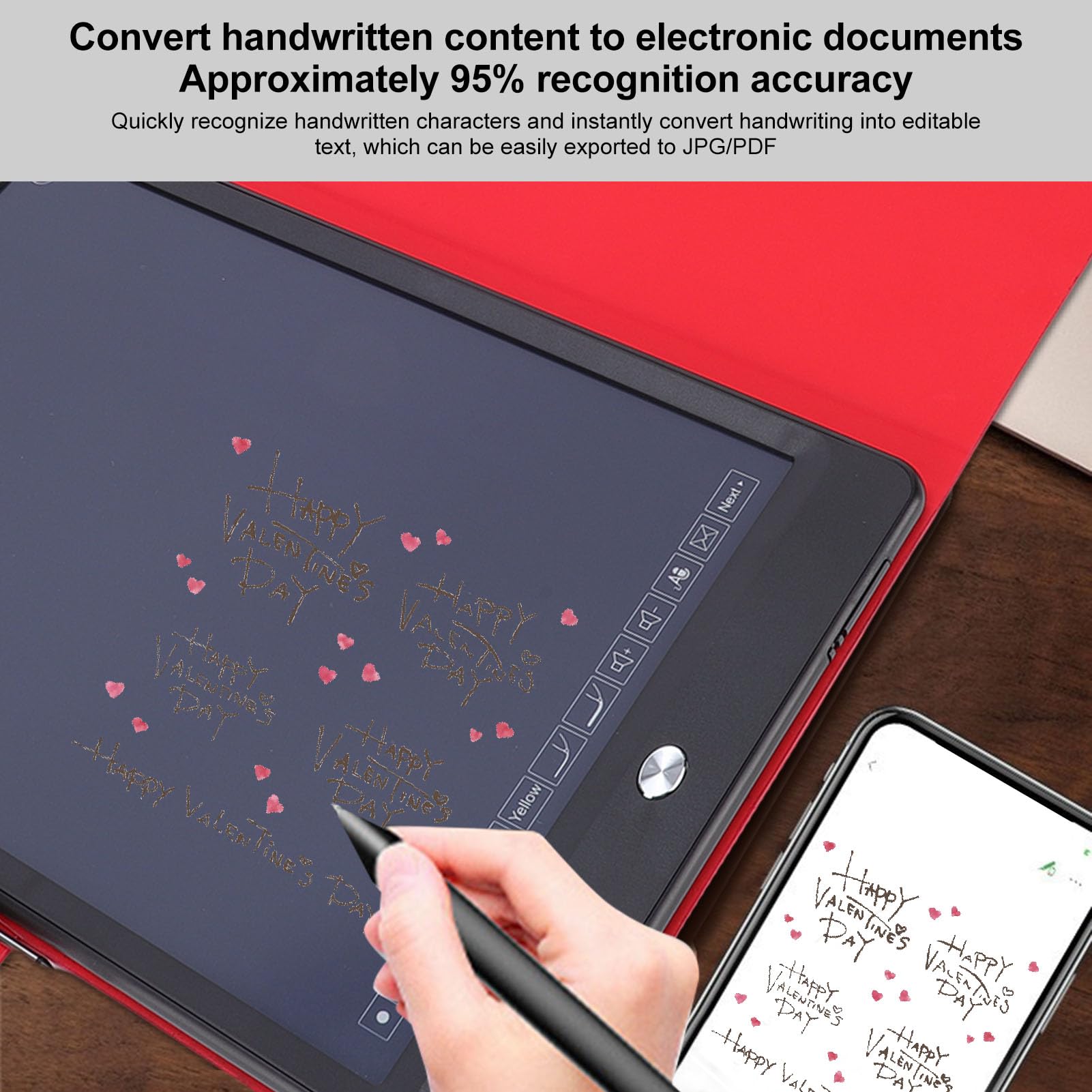 Annadue AI Smart Pen und Digitaler Notizblock für Notizen, Echtzeit -Synchronisationsstift Zum Digitalisierung, Konvertieren in Text und KI, das Tablet mit Regulärem Stift Zum Zeichnen