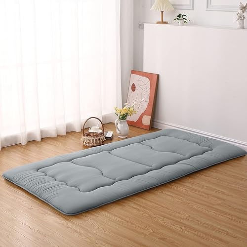 Miniatura 2 de ROYGROW Colchón futón japonés para adultos y niños colchón futón japonés colchón para dormir de tamaño individual colchón plegable para suelo tapete