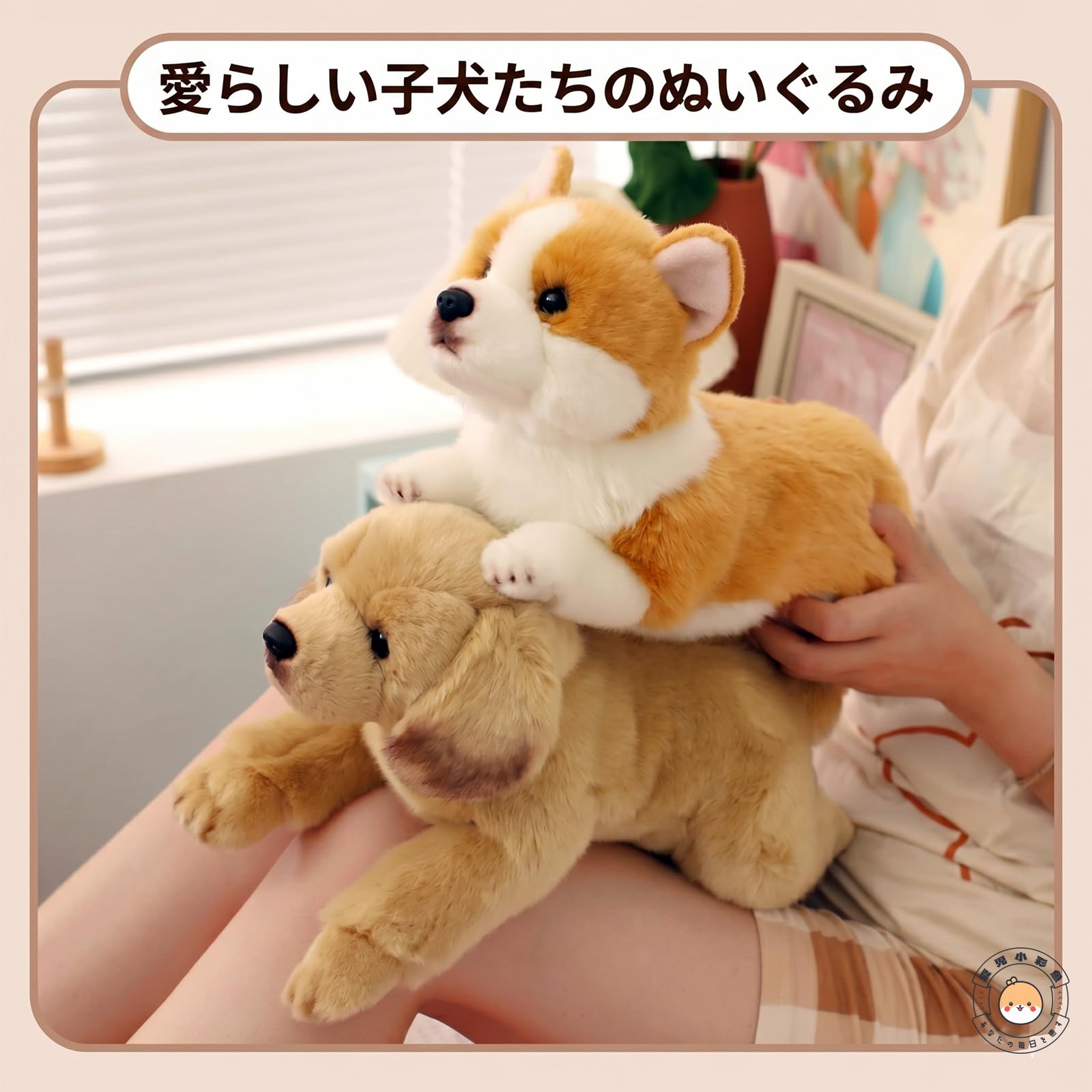 Amazon.co.jp: コーギー ぬいぐるみ リアル まるで本物 ウェルシュ