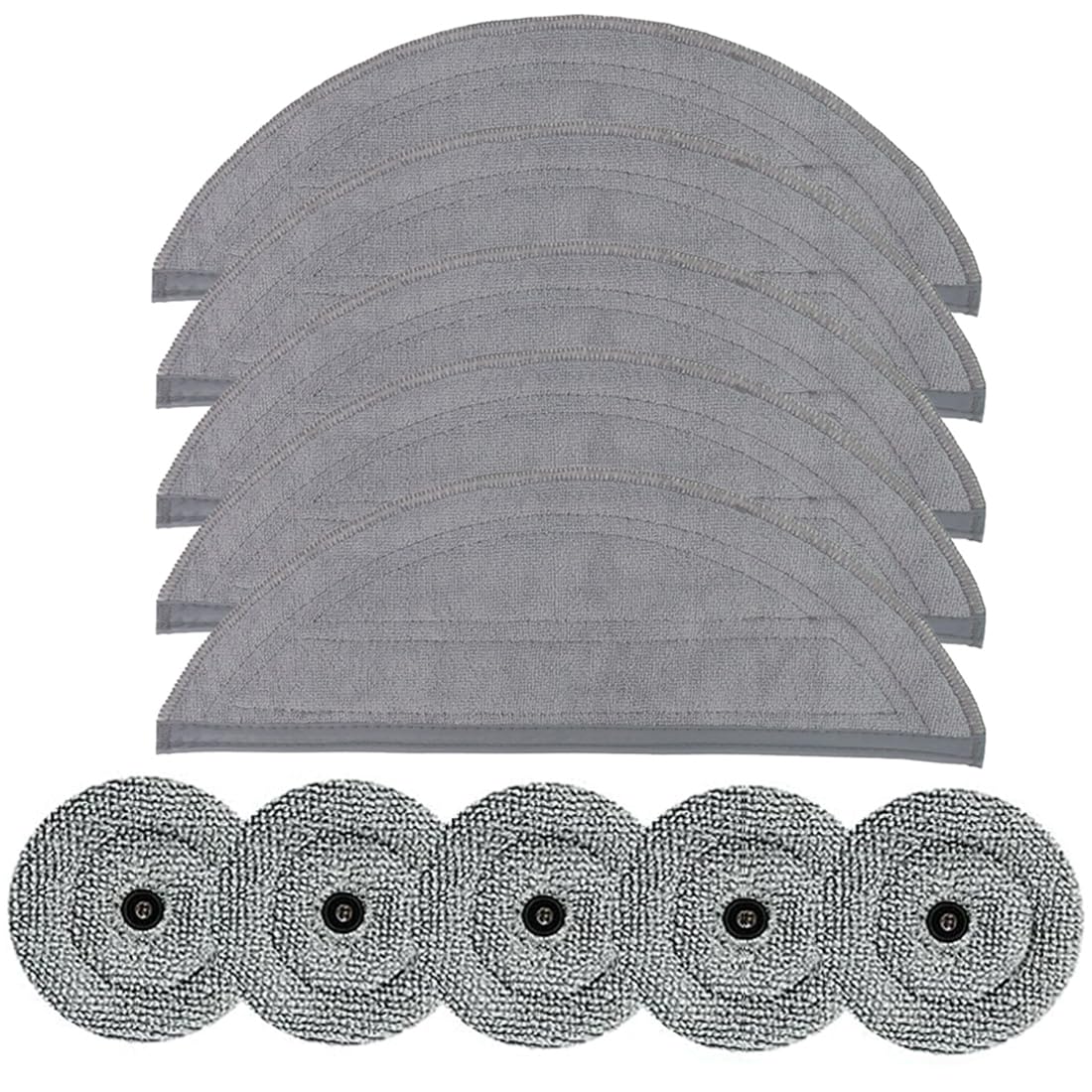 Hacobest Red Black Mop Pads For Roborock Saros 10 Robot Vacuum
