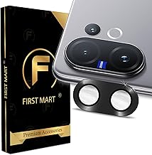 FIRST MART Premium Camera Lens Protection For Vivo V60 and Vivo V60e 5G (6.77 Inches) With Edge-to-Edge Protector Coverage and Installation Kit |Black, Pack of 1