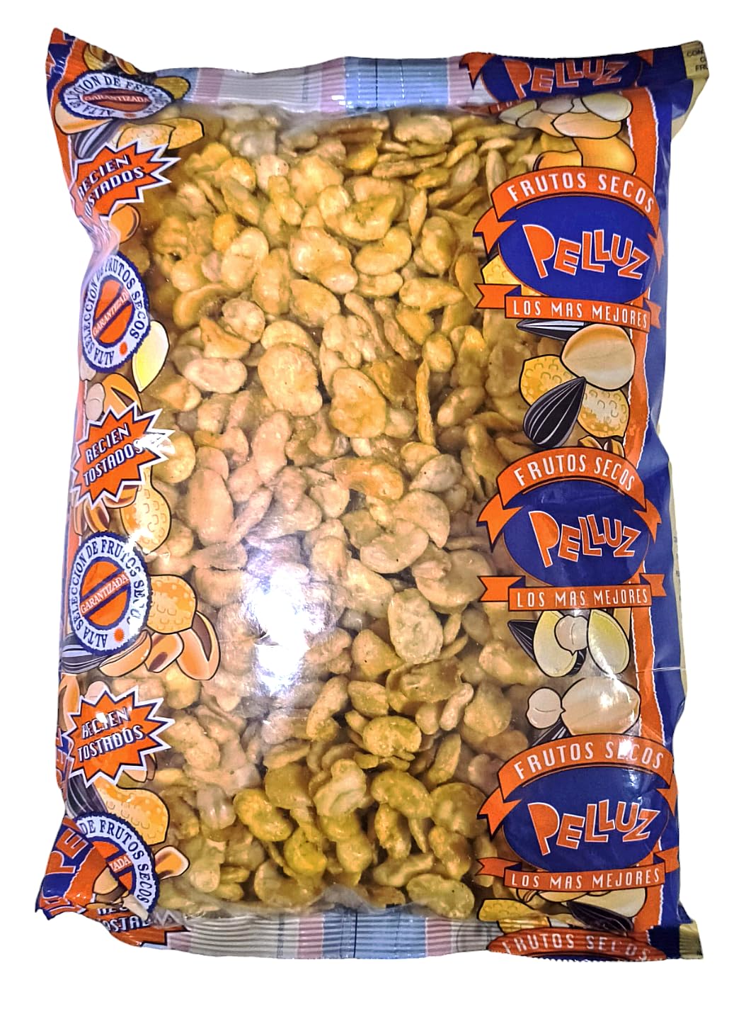 Habas Fritas 1 Kg - Origen España - cocinado con aceite de girasol alto oleico - Pelluz