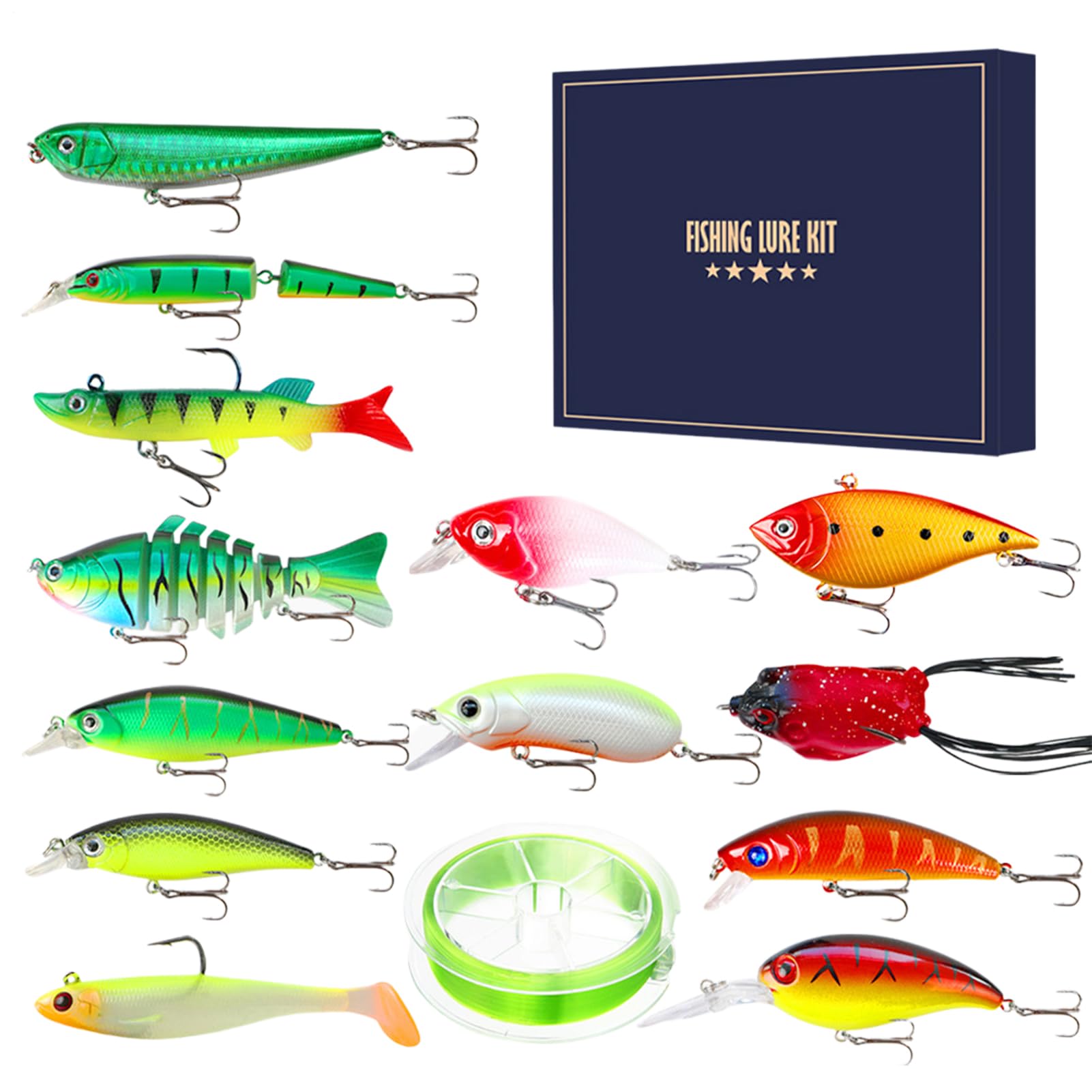 Kit d'Appâts de Pêche Leurre Artificiel