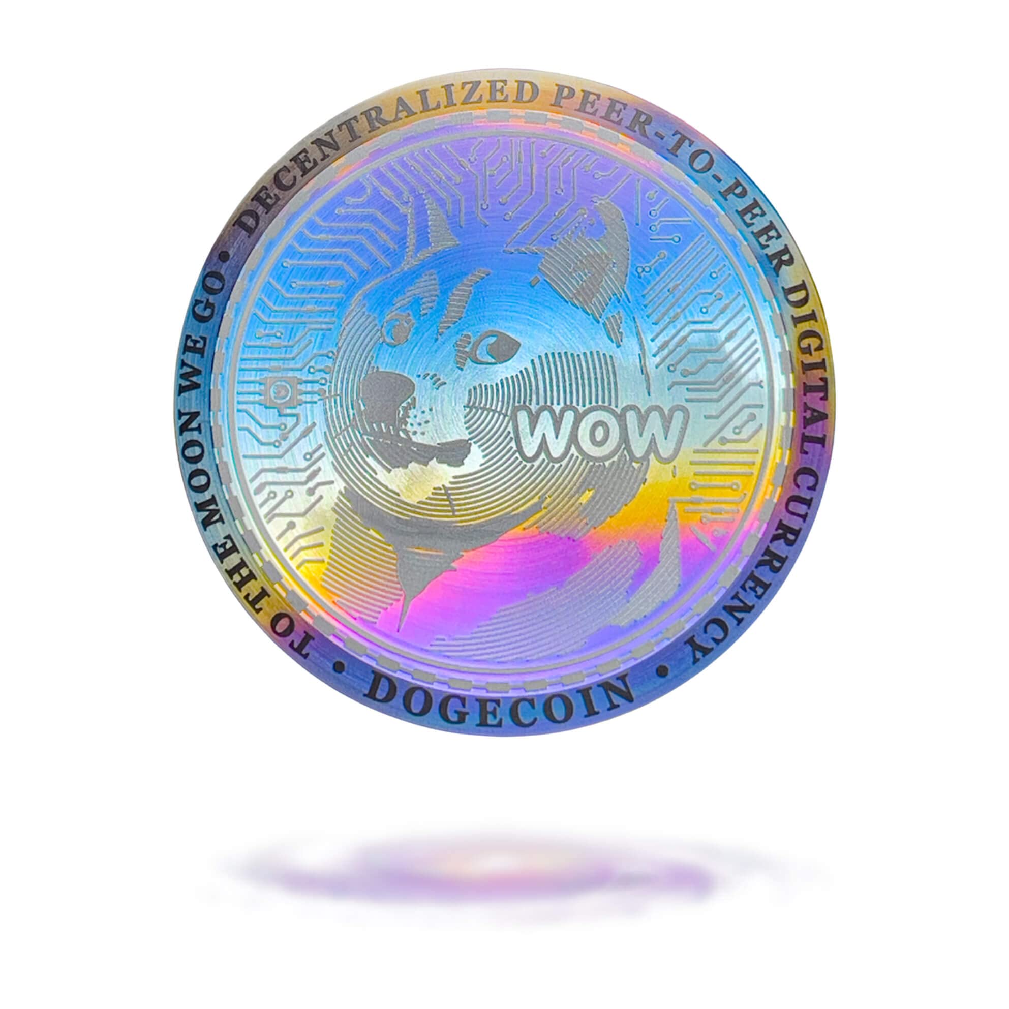 Cryptochips Dogecoin (Doge) Galaxy Coin Custom Physical Crypto Coins You Can HODL | Anodization Technology and Electrolytic Coloring