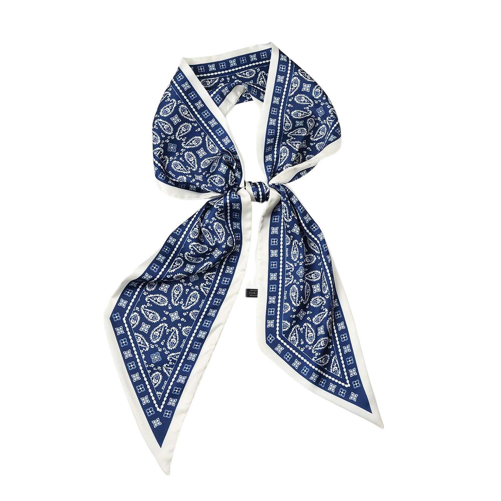 Head Hair Scarf for Women,Silky Long Headscarf Purse Bag Scarfs for Handbag Fashion Satin Neck Scarves Accessories