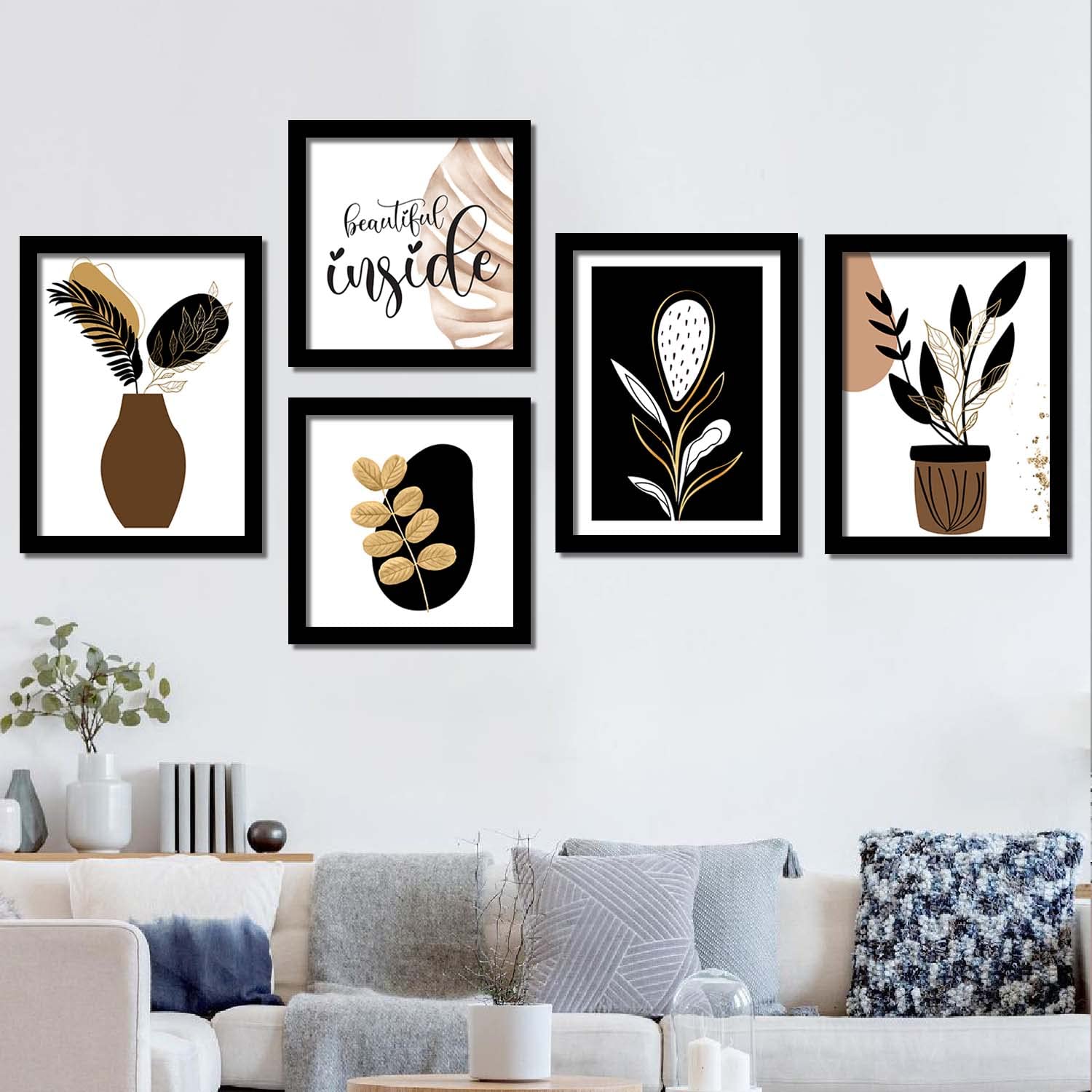 Kotart Nature Theme Framed Wall Art Posters with Frame - Wall Paintings for Living Room - Modern Art Framed Paintings for Home Decor (11 inch x 14 inch, Framed) Set of 5 (B09KHCY9K8) Amazon Price History, Amazon Price Tracker