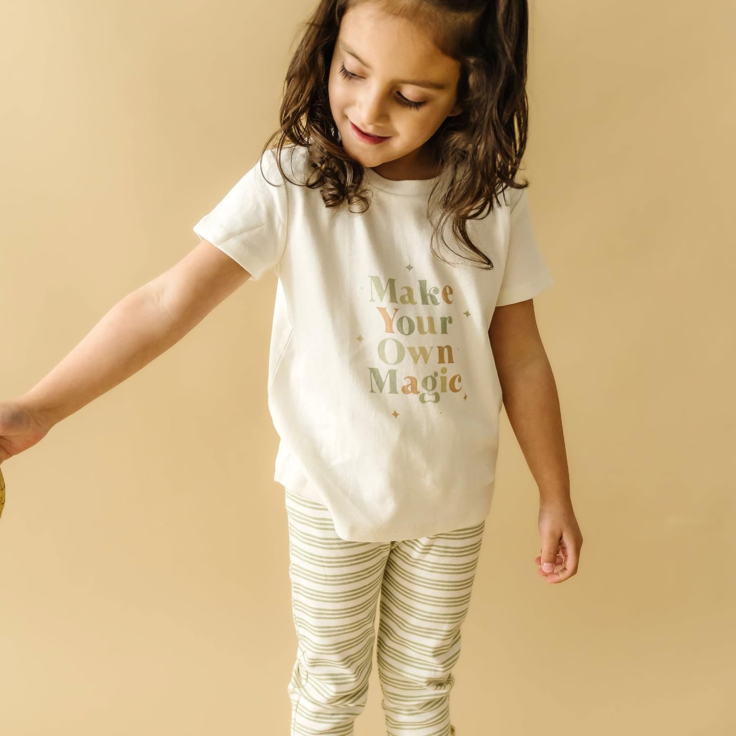 MakeMake Organics GOTS Certified Organic Cotton Infant Toddler Tee and Pant Sets Outfit - Image 2