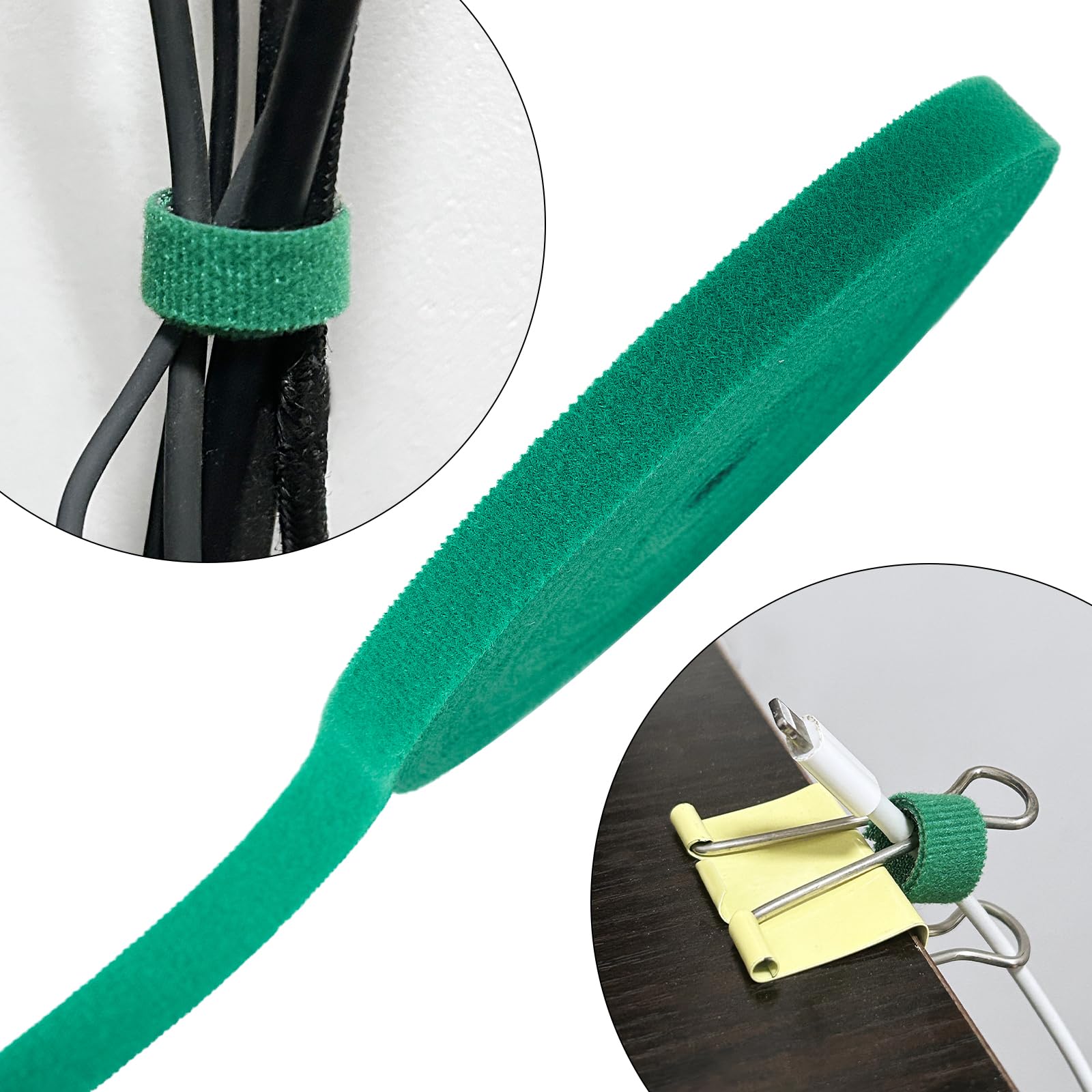 Tangyinrd 3 rollos de cinta verde para plantas, soporte para plantas de tomate, para un crecimiento eficaz para plantas trepadoras, reutilizables, ajustables, correas de jardinería