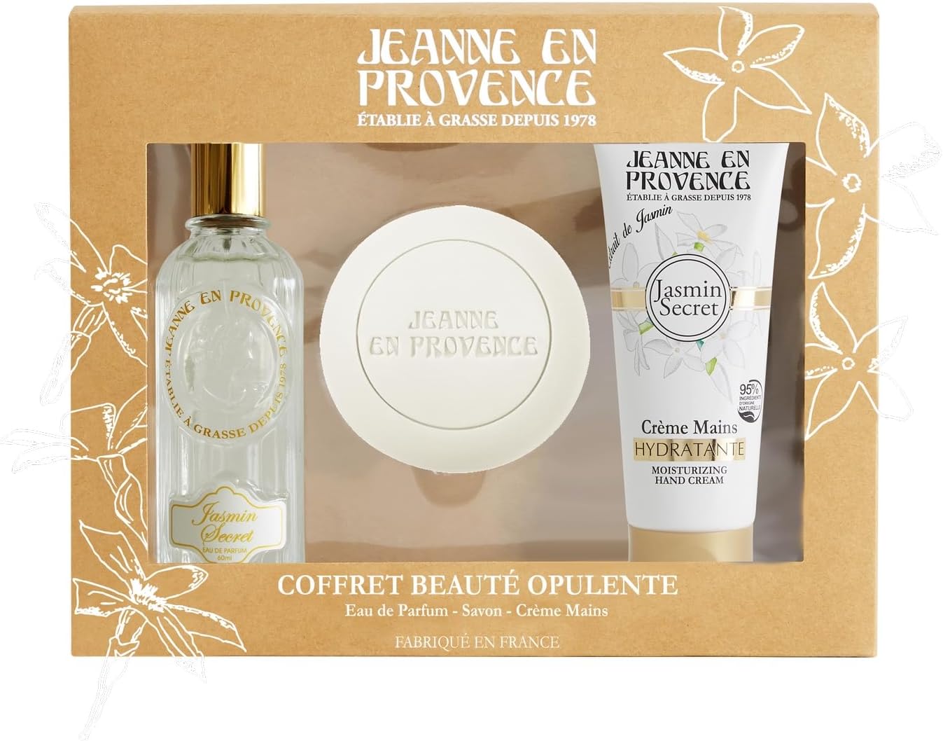 jeanne en provence jasmin secret woda perfumowana 60 ml   zestaw 