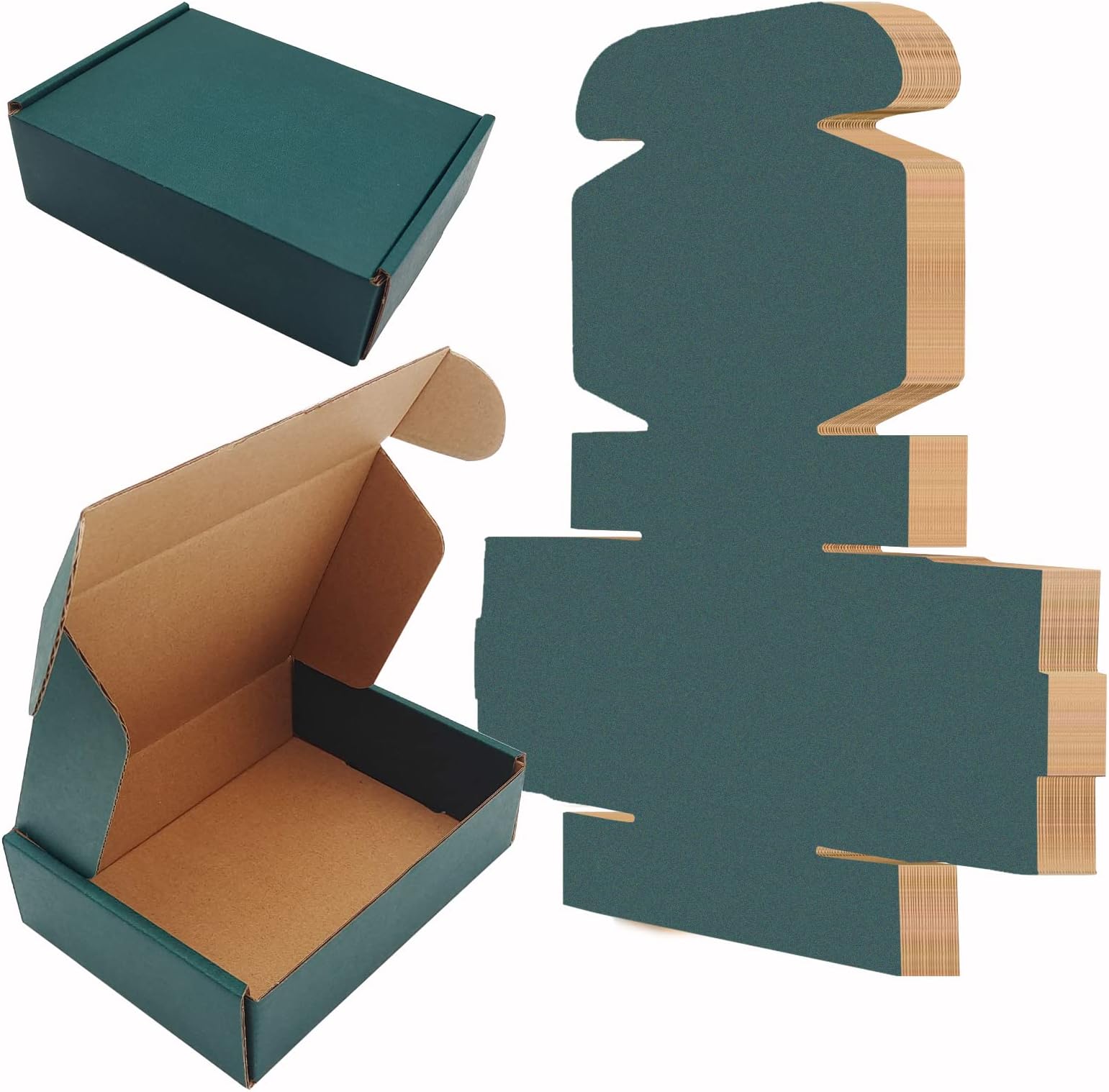 Small Cardboard Shipping Box Mailers 7 x 4.3 x 1.6 Inch