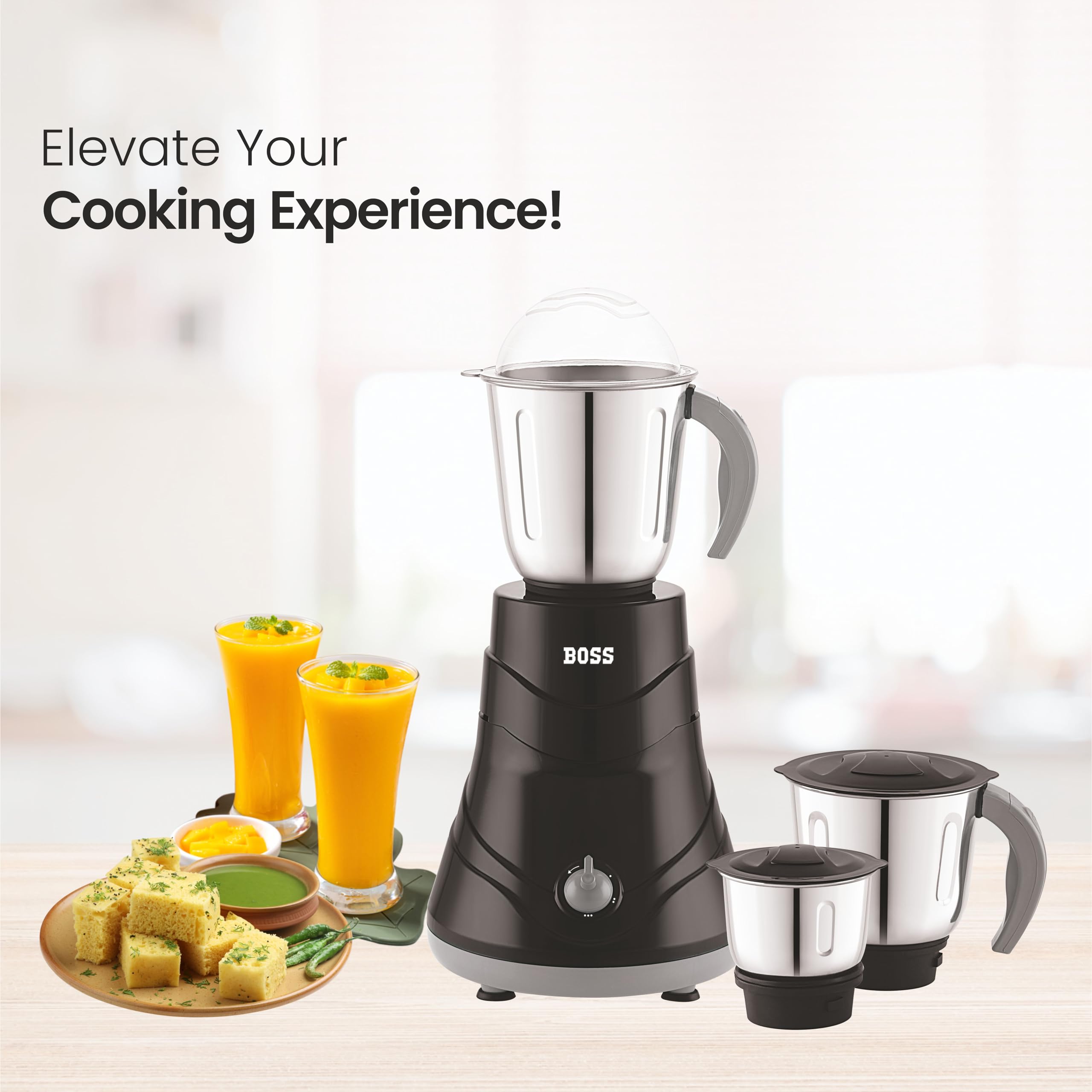 BOSS Alpha 750W Mixer Grinder - Powerful & Durable -2