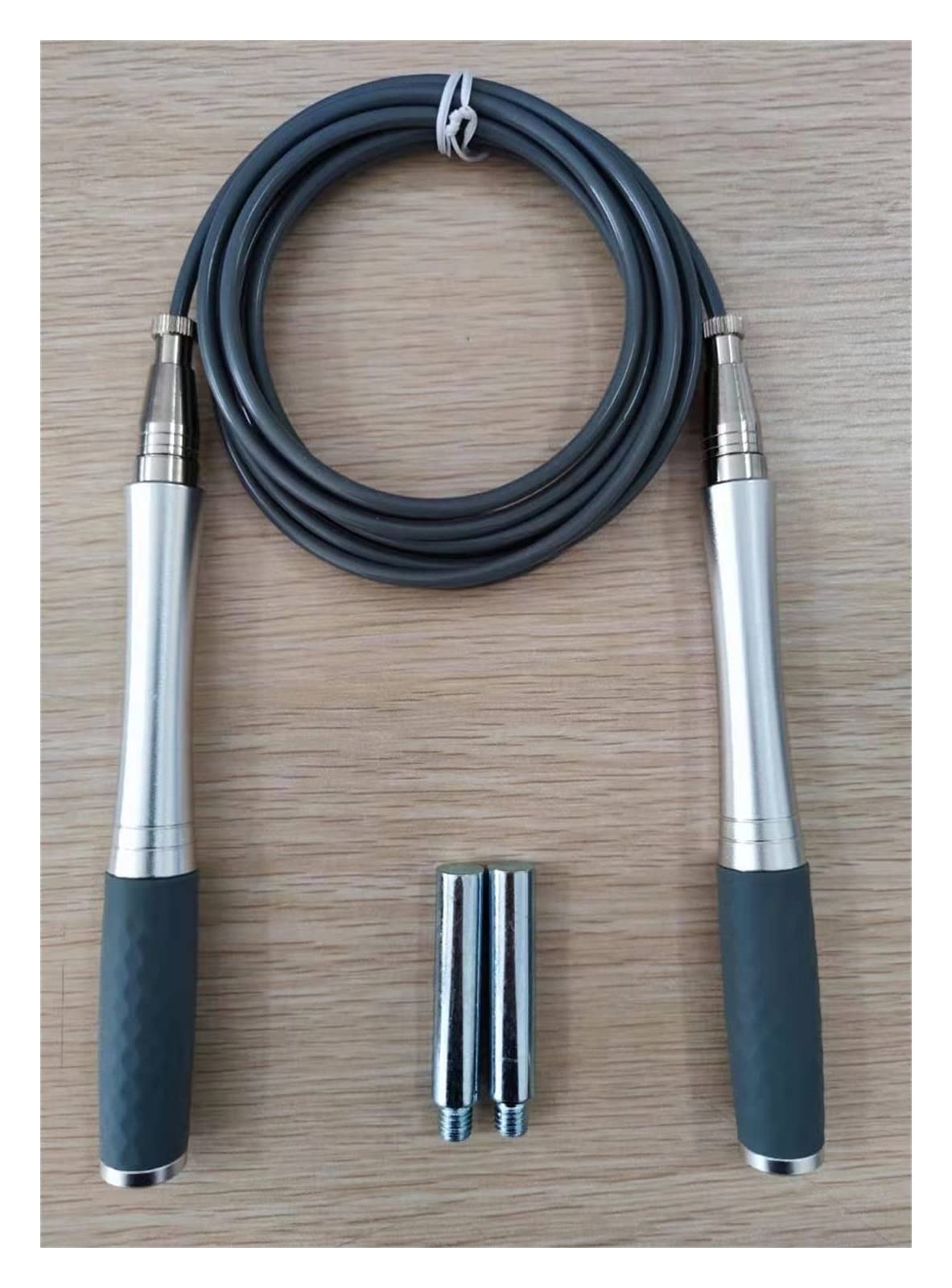 Cuerda para Saltar Cable de Acero de 4 mm de diámetro Manija de Aluminio ponderado Pesado Pesado Roseando Saltos de la Cuerda de la Cuerda Jump Fitness Doble Cuerdas para Saltar(Blue)
