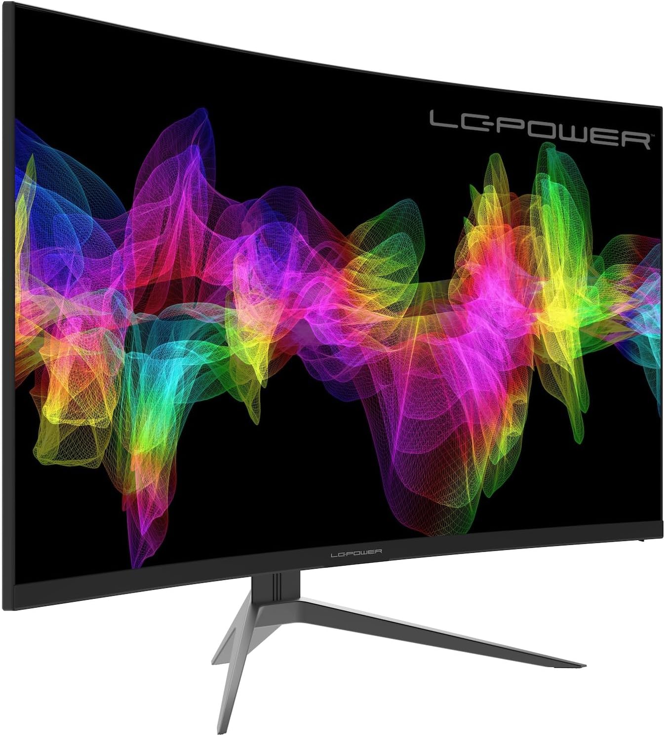 LC-Power 27 Inch QHD 165Hz 2560×1440 2K Curved Gaming Curved Monitor, 1ms, 16:9, 3000:1, 99% sRGB, LC-M27-QHD-165-C