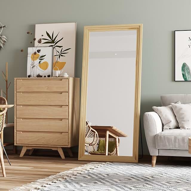 Full Length Mirror,71x32 Inch Full Length Mirror Wall Mounted,Vertical H...