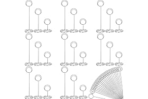 Ring Shaped 24 pcs Photo Holders for Pictures, Place Cards or Table Numbers