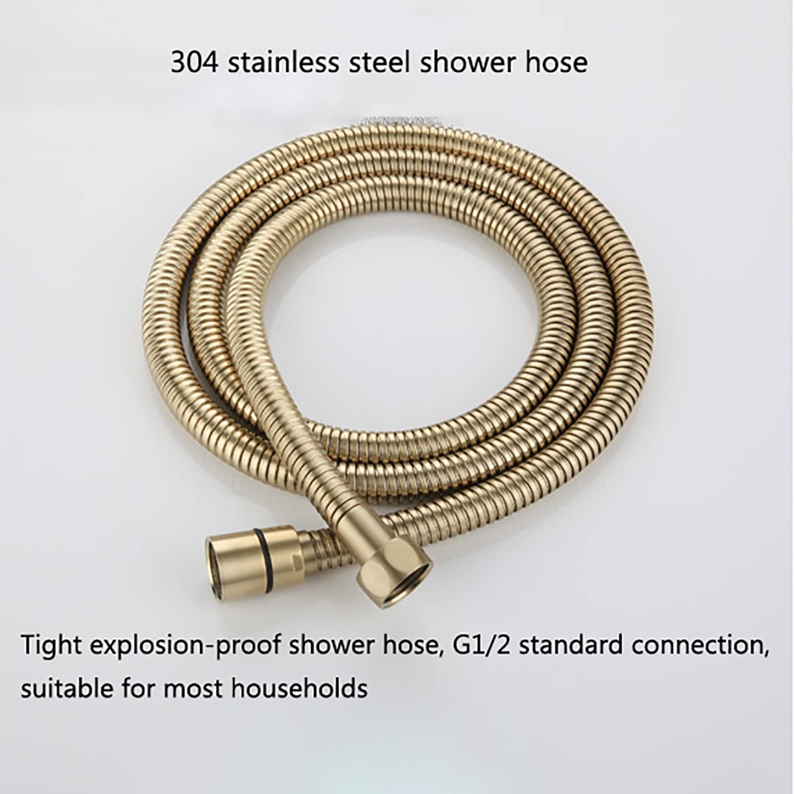 1 Bidet-Sprühgerät for Toilette mit Eckventil | Hand-Bidet-Sprühset aus gebürstetem Goldmessing zur Wandmontage for Damenhygiene beim Baden von Haustieren