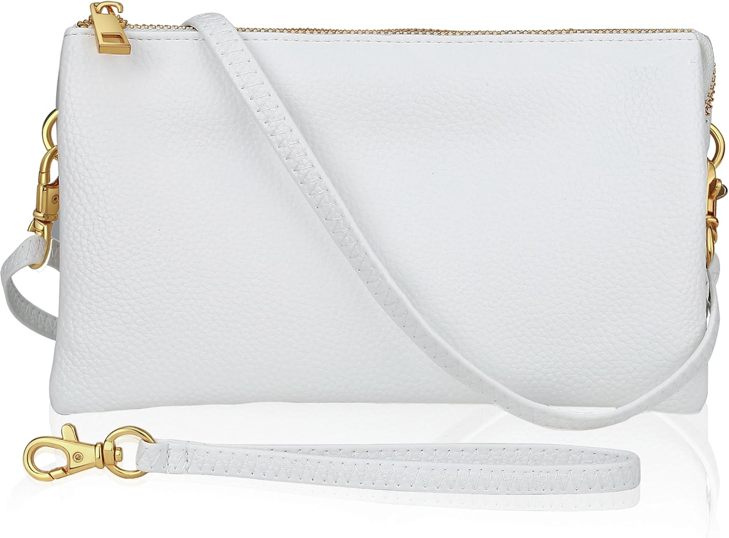 Humble Chic NY Vegan Leather Wristlet Purse for Women - Small Clutch Purse with Shoulder and Wrist Straps