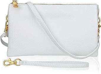Humble Chic NY Vegan Leather Wristlet Purse for Women - Small Clutch Purse with Shoulder and Wrist Straps