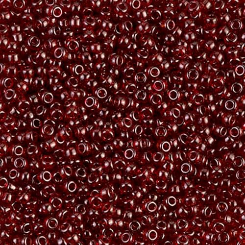 Miniatura 2 de Ruby Gold Luster Miyuki - Cuentas de cristal redondas japonesas de rocailles 11/0 de aproximadamente 0.91 onzas (0.85 oz), tubo de 5 pulgadas