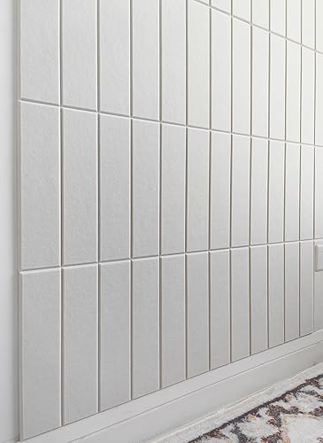 Miniatura 10 de Alternativa de tablero de corcho grande, paquete de 12 azulejos de pared de fieltro con pestañas adhesivas extraíbles seguras, azulejos de pared de