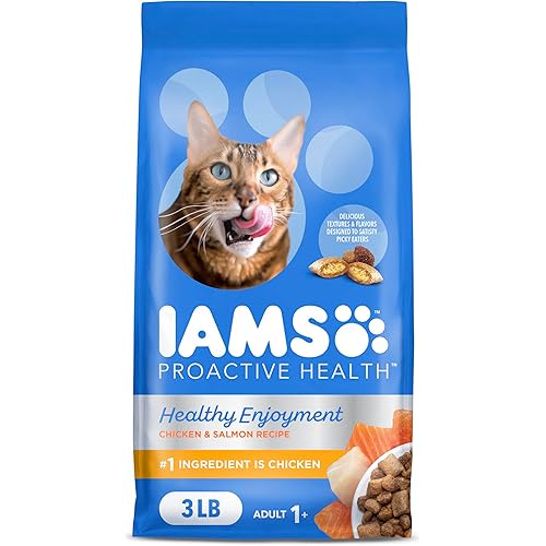 Iams Healthy Enjoyment Dry Cat Food Chicken & Salmon Recipe, 3 lb. Bag